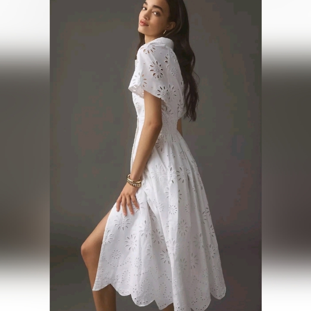NWT Anthropologie Maeve Eyelet Dress - Picture 5 of 14